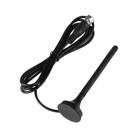 GOTOTOP Antena, Antena HDTV Negra Antena HDTV Interior, Base Magnética Resistente a la Lluvia y Antiinterferencias para Uso Doméstico