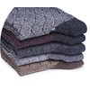Tafluxe 5 Pairs Lambswool Thermal Socks for Men - Soft,