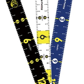 Fishing Ruler for Boat 51" Self-Adhesive Fish Measuring Decals (3 Pack) Waterproof Self Adhesive Measuring Ruler Tape (3 Mix Colors)