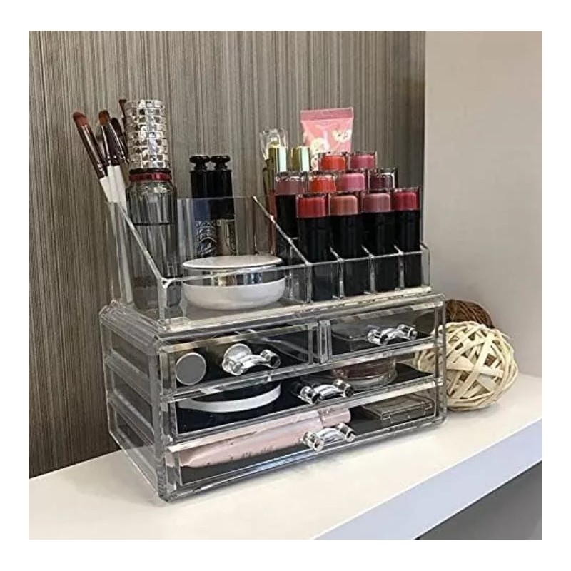 Misorel Organizador Cosmeticos Acrilico Con Cajones