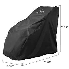 MassaMAX Massage Chair Protector with Secure Zipper, Durable & Pet-Friendly Design, Easy-Clean Black Cover