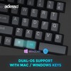 ADESSO EasyTouch 150 Ergonomic Wired Mechanical Keyboard with Cherry MX