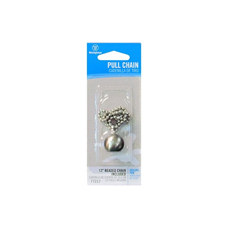 Westinghouse 77217 Decorative Pull Chain 12" Brushed Nickel