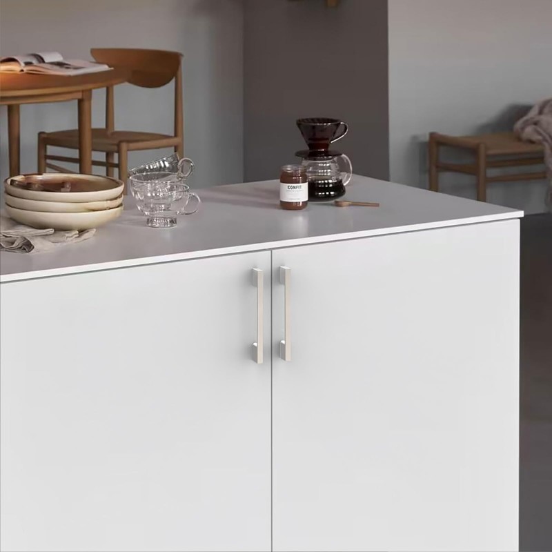 KNOKLOCK 10 Pack 3.75 Inch(96mm) Kitchen Cabinet Handles Brushed Satin