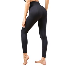 Homma High Wasit Tummy Control Workout Compression Yoga Pants Postpartum Compression Leggings Black XL