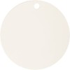 Terracotte Plate, D: 15 cm, Thickness 0,5 cm, White, 1pc