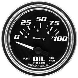 Equus E7264: 2" Chrome Electric Oil Pressure Gauge