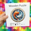 3D Wooden Puzzle for Adults – Koi Fish Yin Yang