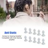 10pcs Hearing Amplifier Dome Silicone Ear Tip Earplug Replacement Accessory