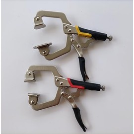 Locking Face Clamp, 6 inch Face clamp with swivel pads for woodworking,welding,repairing,etc 2 pc