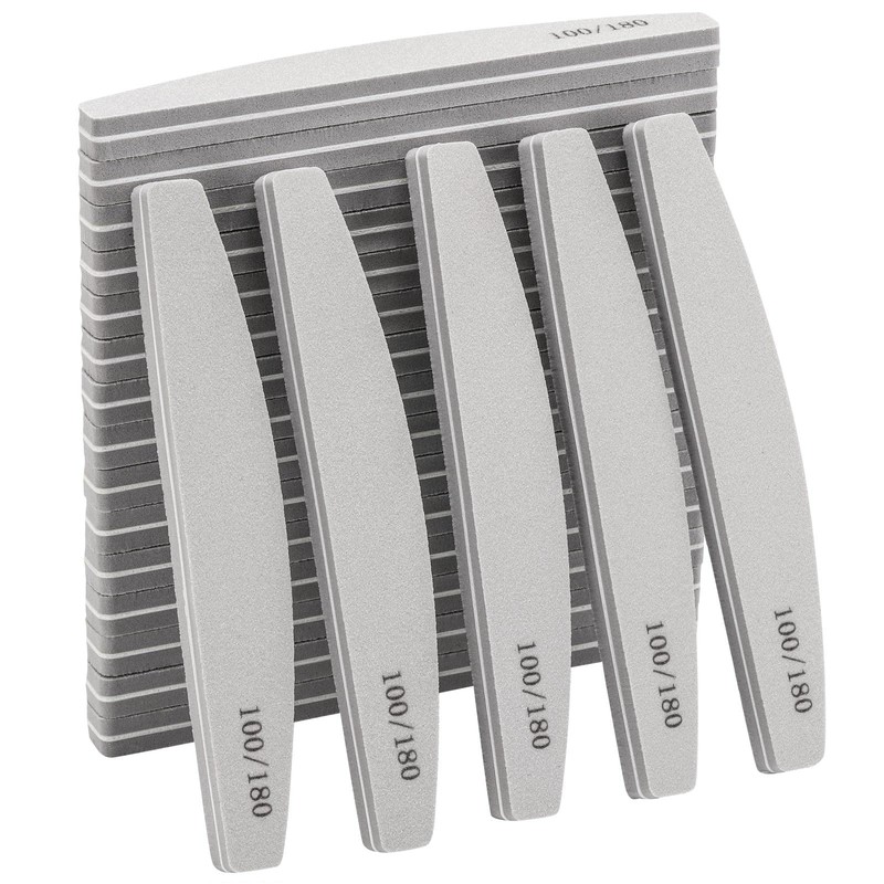 Lingtoolator Buffers 100/180 Grit Washable Double Sided Nail Sanding Block