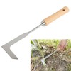 Vidsmow 30cm Weed Removal Tool with Ergonomic Wood Handle, Serrated