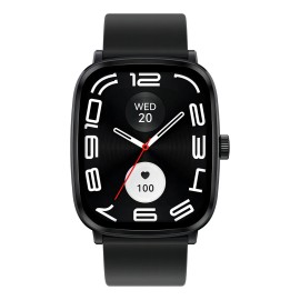 Haylou Rs5 Smartwatch 2.01'' Pantalla Amoled Hd Llamada Bluetooth Asistente De Voz Reloj Inteligente Deportivo Con Función De Sos Resistente Al Agua Y Con Dos Correas, Ls19, Negro