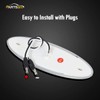 Partsam 5Pcs Flatline Amber Oval Semi Truck 24LED Marker Lights,