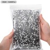 MEIBITE Flatback Rhinestones Bulk, 14400PCS Black Rhinestones for Clothes DIY