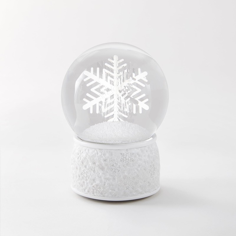 Things Remembered Engraved Spinning Musical Snowflake Snow Globe (Free Customization),