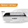 YLT AUTO Front Bumper Lower Mesh Grill Grille W/Chrome Trim