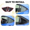 CHEAYAR Rear Side Window Louver Cover Compatible with Subaru WRX