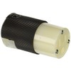 Hubbell HBL5269C Connector, 15 amp, 125V, 5-15R, Black/White
