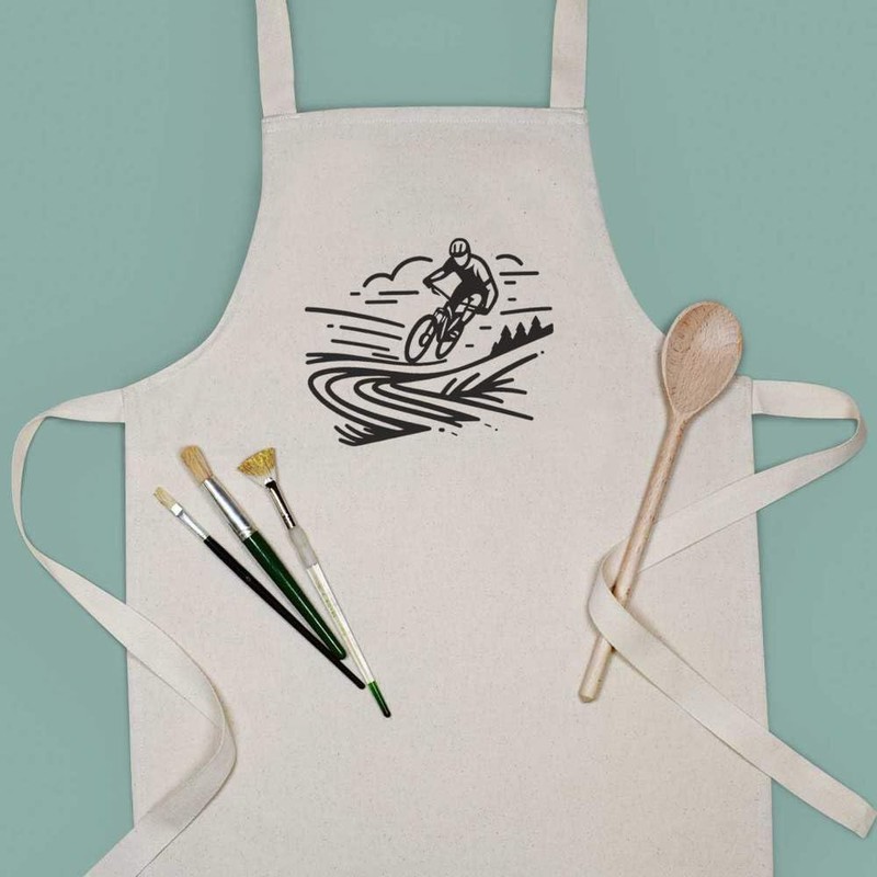 Azeeda 'Dynamic Mountain Biker' Kid’s Cooking Apron (AP00067799)