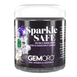 GemOro Sparkle Safe Jewelry Cleaner | for Fine & Fashion Jewelry | Professional Performance Cleans Rings Watches Glasses Earrings