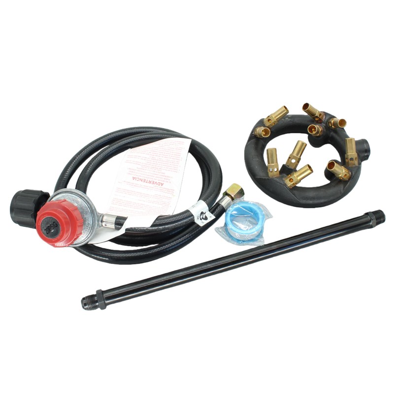 HZYUHMIG 41000 BTU 10 Jets Homemade Cast Iron Burner Assembly