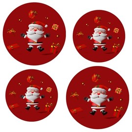 Kerixi Electric Stove Burner Covers Range Top For Expanding Counter Space Stovetop Decor (Santa Claus)