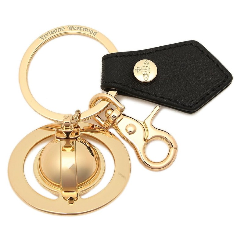 Vivienne Westwood 82030077 Key Ring, Saffiano, Unisex, Orb Bag Charm,