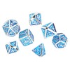 7pcs Polyhedral Dice Set Portable Exquisite Funny Metal Dice Table