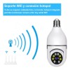 Camara Cámara Foco De Seguridad Wifi Visión Nocturna