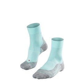 FALKE Damen Laufsocken RU4, wadenlange Running Strümpfe mit Baumwolle, Sport - Socken mit mittelstarker Polsterung, Antiblasen, 1 Paar, Blau, Größe: 35-36
