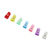 100 Pcs Plastic Clip Colorful Clear Clothespins Photos Crafts Memos