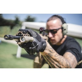 Mechanix Wear M-Pact 0.5mm Tactical Impact Resistant Gloves - High Performance Durable Ergonomic Work Gloves - TAA Compliant & Touchscreen Capable - Medium - Covert Black