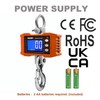 RESHY Digital Crane Scale 2200lb/1000Kg Digital Hanging Scale Industrial Heavy