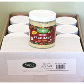 Vogue Cuisine Vegebase Vege Base 12x12oz (Case of 12 @12oz) - Vegetable Soup & Seasoning Base - Low Sodium & Gluten-free