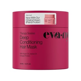EVA·NYC Mascarilla para El Cabello Eva Nyc Therapy Session, Mascarilla para El Cabello Acondicionadora Profunda Infundida Con Aceite de Argán y Proteína Vegetal, 16.9 Fl Oz