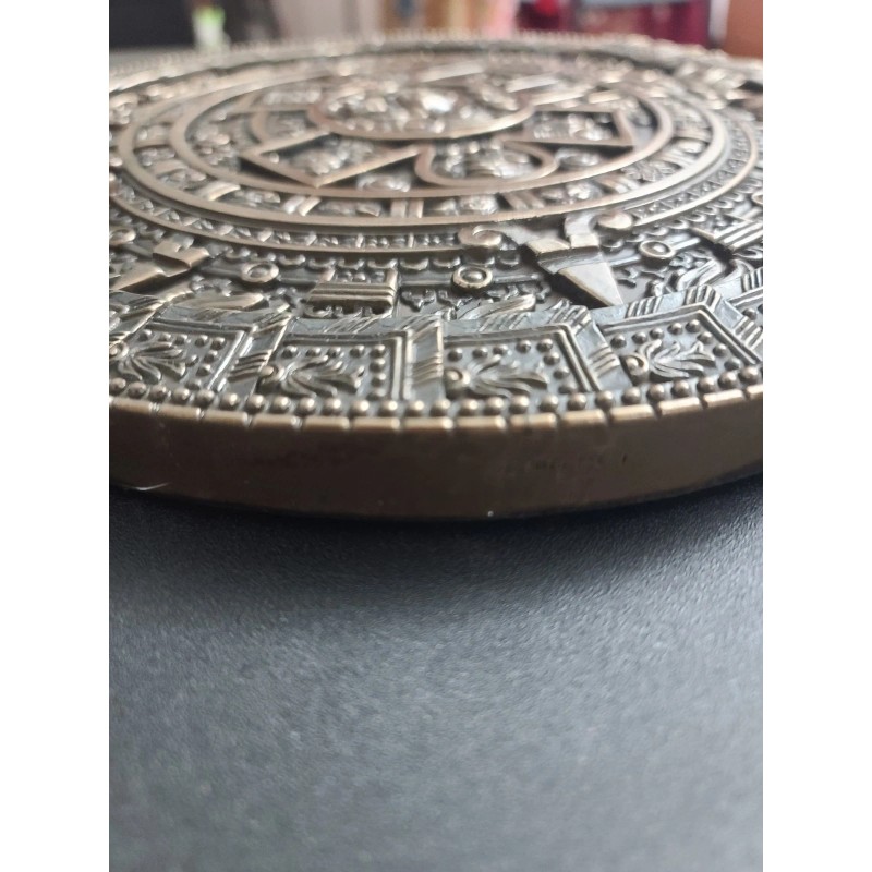 Pacific Giftware Mexica Aztec Calendar Bronzed Wall Calendar Wall Plaque