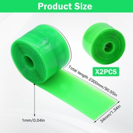 Pack of 2 Bicycle Tyre Liner, TPU Bicycle Tyre Insert, Puncture Protection Tape, Bicycle Tyre Tube Protector, Anti Puncture for Mountain Bike, Road Bikes, Compatible with 30/40.6/46/50.8/61/66/70/73.6