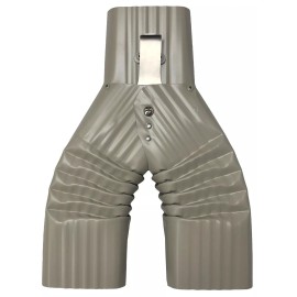 GutterWorks.com BASIC ALUMINUM DOWNSPOUT DIVERTER FOR RAIN BARRELS - 2X3 CLAY