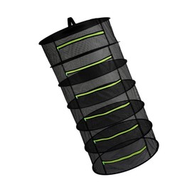 Hanging Basket 6 Layers with Zipper Folding Dry Rack Drying Net Dryer Bag Mesh For Flowers Buds Plants