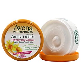 Avena Instituto Español Arnica Cream, Severe Dry and Rough Skin, Calms and Softens, 100% Natural Arnica, 2-Pack of 6.8 FL Oz each, 2 Jars