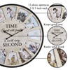 JUMBO HUMBLE 12 Photo Collage Rustic Farmhouse Wood Wall Clock,