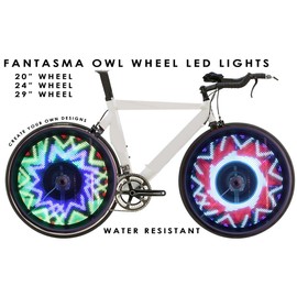 Fantasma OWL Bicycle On-Wheel Programmable LED Imaging System BK-7082 (700c~up)