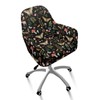 Cugasmaru Mushroom Office Chair Covers Stretchable-Slipcovers for Swivel Club Chairs