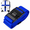 Adjustable Luggage Straps for Suitcases – 3-Digit Combination Lock and