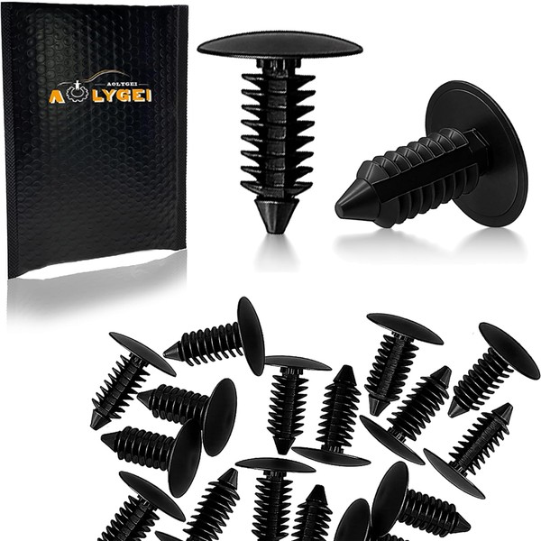 AOLYGEI 30pcs Fender Bumper Shield Fender Liner Push Pin Retainer