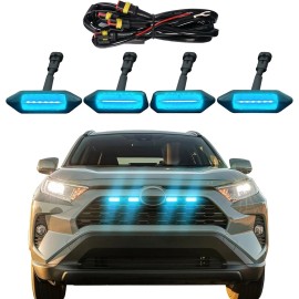 Sidi LED Grill Grille Lights for 2019-2024 Toyota RAV4 Hybrid LE SE XLE XSE Limited