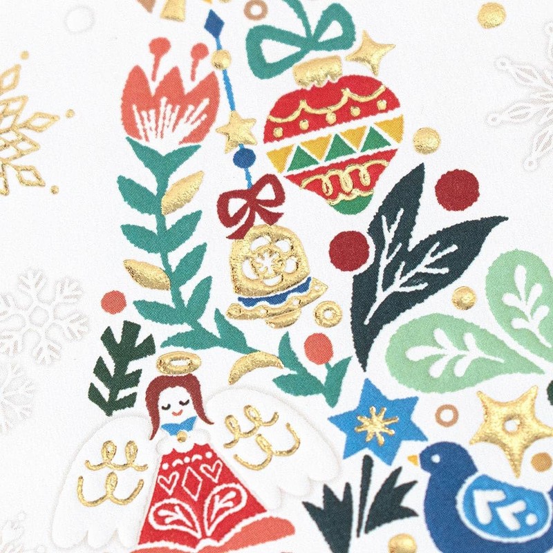 Nubby Christmas Snow Celebration Bags, 2 Pieces, Embossed, Bill Free