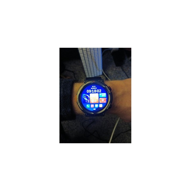 Relojes inteligentes militares para hombre Bluetooth llamada (responder/hacer llamada) 5