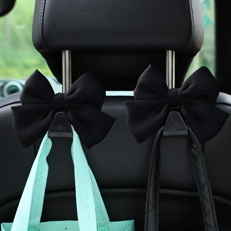 Mandark - 2 ganchos para reposacabezas de asiento de coche,